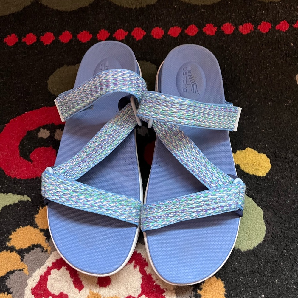 Dansko blue waterproof sandals size 38